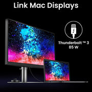 Monitor para diseño BenQ PD3225U de 32 pulgadas 4K para Mac, 3840x2160 UHD, IPS 2000:1, Thunderbolt 3, Display P3, DCI-P3, sRGB, Rec.709, HDR, Hotkey Puck G2, ICC Sync, KVM