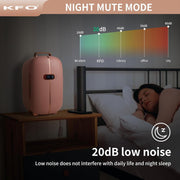 Mini nevera de belleza y cosméticos KFO: capacidad de 12 L, silenciosa (20 dB), portátil con asa, función de refrigeración y secado, diseño elegante, ideal para el almacenamiento de productos de cuidado de la piel y maquillaje