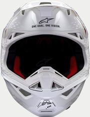 Casco de Motocross Alpinestars Supertech S-M10 Solid 2024 (Blanco, L (59/60))