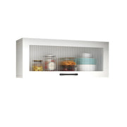 Alacenas de pared para cocina, de madera blanca