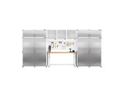 Juego de gabinetes de almacenamiento extra anchos de 2 piezas Seville Classics UltraHD, 60 x 24
