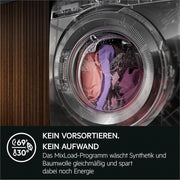 Lavadora AEG 9kg, Serie 7000 ProSteam - Programa de vapor – Menos planchado y más frescura, A-20%, Silenciosa, Autodosificación, Función de pausa y carga, Inicio diferido, Aqua-Control, 1400 rpm, LR7AMZ491FL
