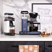 Moccamaster KBG Select, cafetera, cafetera retro, café de filtro, color blanco hueso, 1,25 L