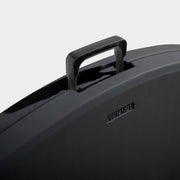 Mesa plegable redonda negra para 8 personas