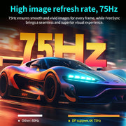 Monitor Gaming CRUA 32 pulgadas 4K, monitor de juegos UHD (3840 x 2160) - VA 1ms GtG 60Hz, Display HDRTM 400, DCI-P3 98%, AMD FreeSync, inclinable, altura ajustable, modo vertical
