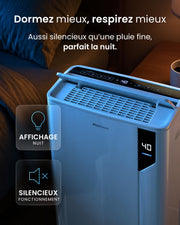 Deshumidificador de Aire con Compresor Inteligente Pro Breeze 20L/día - Eficiente, Modo Lavandería, Wi-Fi, Sensor e Indicador de Humedad, Filtro de Carbón para Moho y Humedad