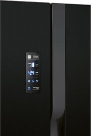 Frigorífico con congelador Bomann® | Congelador No-Frost | Frigorífico de 186 cm | 39 dB | Frigorífico combi con MultiAirflow | 320 L | Frigorífico combi No-Frost | KG 7361 negro-inox
