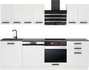 Cocina completa Belini Susan - Muebles de cocina blanco mate, 240 cm