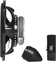 JBL Stage3 607CF Altavoz para coche de 16,5 cm y 2 vías - Set de altavoces Harman Kardon de componentes de 250 vatios con altavoces empotrados sin rejilla y tweeters empotrados