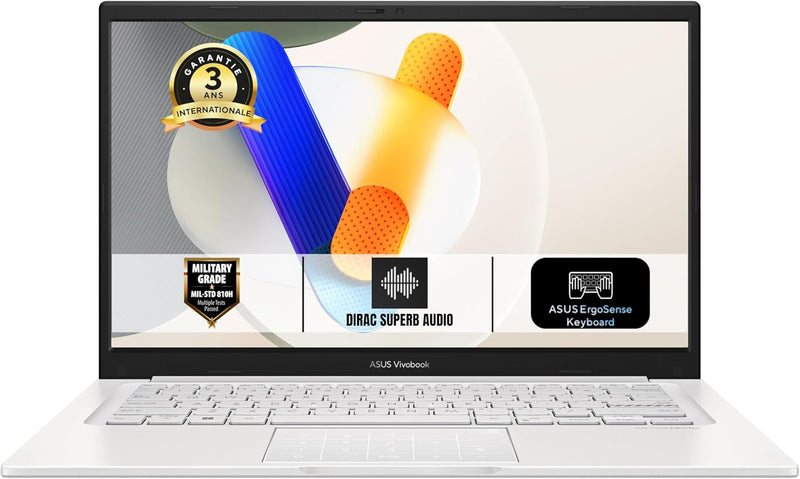 ASUS Vivobook 14 S1404VA-NK663W 14,0 pulgadas FHD 60Hz Portátil (Procesador Intel Core i5-1335U 4,6 GHz, 16GB DDR4, 1TB SSD NVMe, Intel Iris Xe Graphics, Windows 11 Home) – Teclado AZERTY