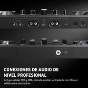 Controlador de DJ USB de 2 decks Hercules DJControl Inpulse 500 para Serato DJ Lite y DJUCED