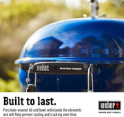 Barbacoa de carbón Weber Master-Touch 14516001, azul océano profundo