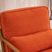 Sillón decorativo tapizado de estilo moderno de mediados de siglo