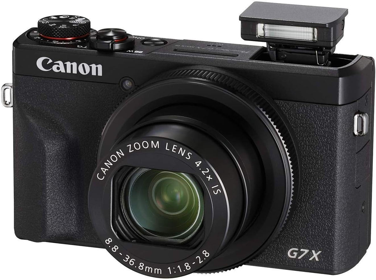 Canon PowerShot G7 X Mark III Negra – Cámara digital compacta 4K con conectividad Wi-Fi (3637C001)