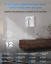 ECOVACS WINBOT W2 Pro Omni Robot limpiacristales con estación multifunción, se recarga durante el funcionamiento, boquilla de triple atomización, sistema de protección de 12 niveles