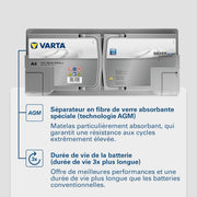 Batería de arranque XEV Varta Silver Dynamic AGM L6 A4 12V 105Ah / 950A 605901095