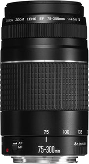 Canon 6473A003 Objetivo para réflex EF 75-300mm f / 4.0-5.6 III, negro