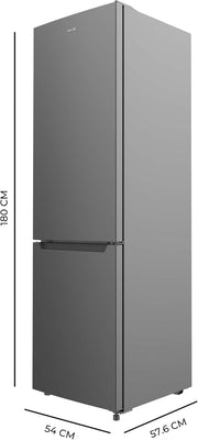Frigorífico combi Cecotec Bolero CoolMarket Combi 250 Dark D. Capacidad de 250 L, clase D, compresor Inverter, Total No Frost, Multi Airflow y puerta reversible. Ahorro de energía garantizado.