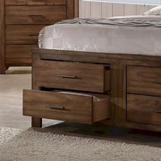Cama de 6 cajones debajo de la cama en nogal