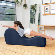 Avana Sleek Chaise Lounge para yoga - Fabricado en EE. UU. - Ideal para estiramientos, relajación, ejercicio y más, 60 pulgadas de largo x 18 pulgadas de ancho x 26 pulgadas de alto, gris claro
