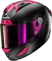 Shark, Casco Moto Integral AERON CARBON SKIN Violeta Azul DVB