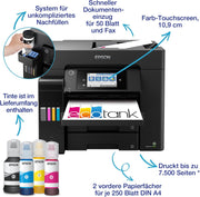 Impresora multifunción de inyección de tinta con depósito de tinta EcoTank ET-5850 DIN-A4 con Wi-Fi y fax