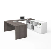 Escritorio en U i3 Plus con dos cajones