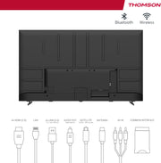 THOMSON Smart TV QLED 65 pulgadas (164 cm) Android, Google Assistant, Wi-Fi, Dolby Digital, Bluetooth, triple sintonizador (cable/satélite/antena), HDMI, CI+, panel A+ – 65QA2S13