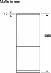 SIEMENS KG39EAICA iQ500 Kühl-Gefrier-Kombination, 201 x 60 cm, 249 L Kühlen + 94 L Gefrieren, LowFrost seltener abtauen, LED-Beleuchtung gleichmige Ausleuchtung, BigBox Platz für groes Gefriergut