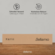Bellamio Apol Besenschrank - Mehrzweckschrank 40 cm breit Weiß - Vorratsschrank mit Staubsaugerfach - Putzschrank aus Holz - Flurschrank mit Stauraum - Haushaltsschrank - Allzweckschrank 176x33x40 cm