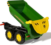 ROLLY TOYS - 12 216 5 - Remolque - Volquete Rollyhalfpipe John Deere - Doble eje verde