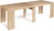 CONCEPT USINE | BELLI - Mesa consola extensible de madera | 2,35 m | Diseño moderno | 8 plazas con extensión | Madera resistente | 75x90x47 cm | Montaje rápido | Perfecta para salón, comedor