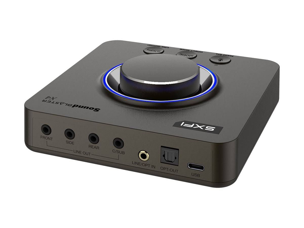 Tarjeta de sonido Creative Sound Blaster X4 negra