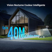 Cámara de vigilancia WiFi para exteriores EZVIZ de 8 MP (4 MP + 4 MP) con doble lente, cámara exterior 360°, visión nocturna a color, detección de personas/vehículos, audio bidireccional, resistente al agua, C90 Dual