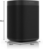 Altavoz inteligente Sonos One, negro – Altavoz Wi-Fi inteligente con control por voz Alexa, Google Assistant y AirPlay – Altavoz multiroom para streaming de música ilimitado