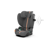 CYBEX Gold Silla de coche infantil Solution G i-Fix, para coches con y sin ISOFIX, desde aprox. 3 hasta 12 años (100 - 150 cm), desde aprox. 15 hasta 50 kg, Lava Grey