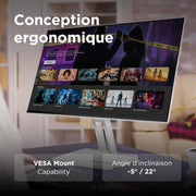 Lenovo L24i-4B - Monitor FHD de 23.8'' (IPS, 100 Hz, 4 ms, VGA+HDMI, cable HDMI) - Gris