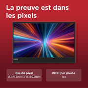 Monitor portátil Lenovo L15 (A21156FX0), pantalla de 15,6" (Full HD, IPS, 60 Hz, 6 ms, 2 entradas USB-C, cable a USB-C, inclinación ajustable) - Gris