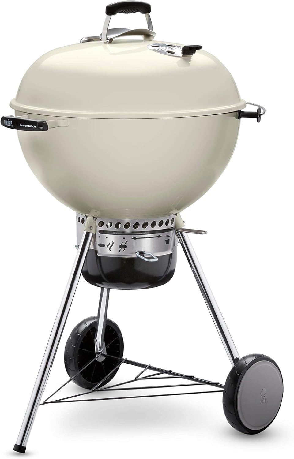 Barbacoa de carbón Weber Master-Touch, 56 cm, color marfil