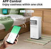 Aire acondicionado portátil Comfee MPPH-09CRN7, 9000 BTU 2,6kW, refrigeración, ventilación y deshumidificación, para habitaciones de hasta 88m³ (33㎡), aire acondicionado portátil con tubo de escape