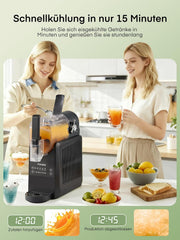 Máquina de granizados FOHERE, máquina de granizados de 2,6 L para el hogar, granizadora con autolimpieza, sin cubitos de hielo y 5 programas inteligentes, para granizados, cócteles helados, frappé, margaritas y batidos