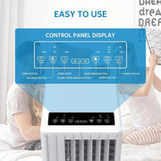 Aire acondicionado portátil 7000 BTU 2,05 kW, 3 en 1: refrigeración, deshumidificador 36 l/día, ventilador, modo nocturno, temporizador de 24 h, control remoto, para habitaciones de hasta 28 m², kit de evacuación para ventana incluido