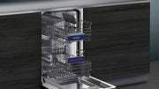 Siemens SR65YX08ME, lavavajillas inteligente iQ500 totalmente integrable, 45 cm de ancho, tercera bandeja para cubiertos, Zeolita, extra silencioso, aquaStop, apertura automática de puerta al finalizar el programa, varioSpeed, iluminación interior