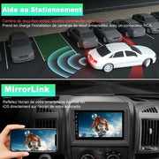 Autorradio Android 13 AWESAFE para Peugeot Boxer II/Citroën Jumper II/Fiat Ducato [2GB+64GB] con CarPlay inalámbrico/Android Auto, pantalla táctil de 7 pulgadas con Wi-Fi/GPS/FM/RDS/DSP, controles en el volante