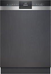 Siemens SN43ES14VE, iQ300 Smarter Geschirrspüler, Unterbau-Spülmaschine mit Besteckschublade, 60 cm, automatische Türöffnung dank autoOpen dry, besonders leise mit iQdrive-Motor, aquaStop, Edelstahl