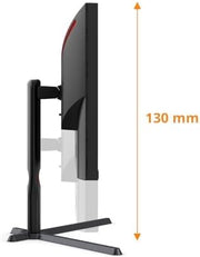 Monitor gaming AOC Q27G3XMN QHD de 27", 180 Hz, FreeSync Prem. Pro, HDR1000 (2560 x 1440, 1 ms GtG, HDMI, DisplayPort) negro/rojo
