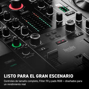 Controlador de DJ USB de 2 decks Hercules DJControl Inpulse 500 para Serato DJ Lite y DJUCED