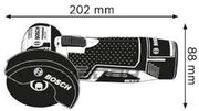 Amoladora angular a batería Professional 12V GWS 12V-76 (incluye 2 baterías de 3.0 Ah, cargador rápido GAL 1230 CV, 1 disco Carbide Multi Wheel, 2 discos de corte Expert for Inox, L-BOXX 2)