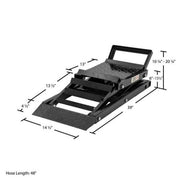 Elevador hidráulico para autos Black Widow con rampa – capacidad de 3,000 lb. por par