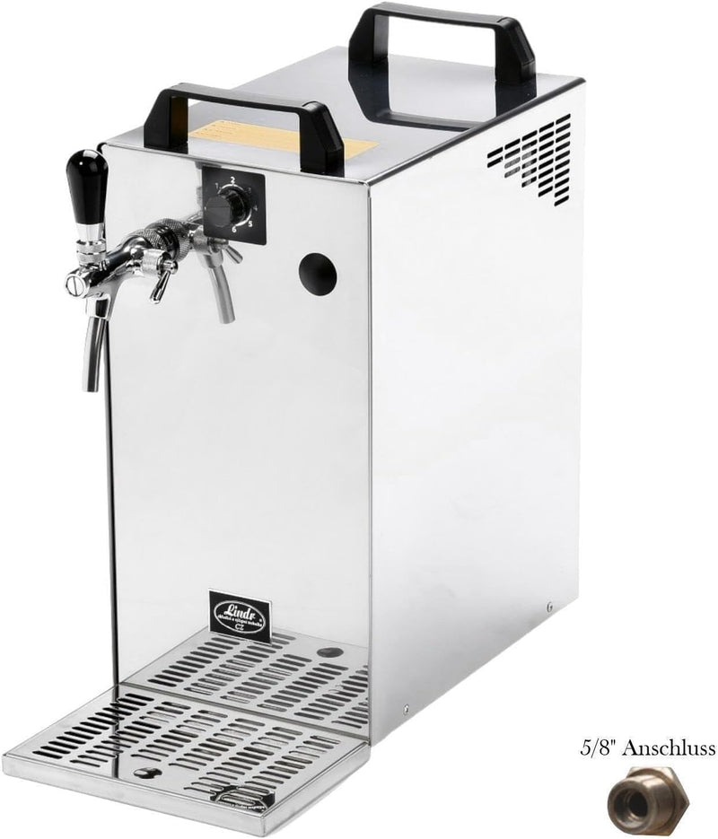 Enfriador de cerveza BieTal® Dispensador de cerveza 60 litros 1 vía SET COMPLETO - KEG Kombi - CO2 2 Kg